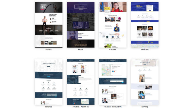 Kostenlose Elementor Templates