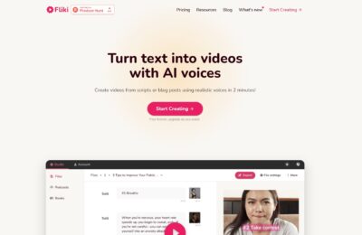 Fliki - KI Text-To-Speech und Text-To-Video