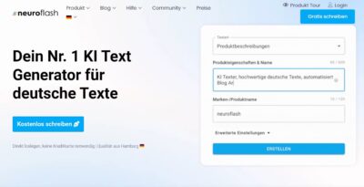 Neuroflash KI-Textgenerator