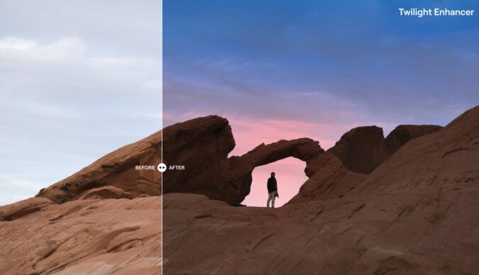 Dämmerungsverbesserung KI in Luminar Neo