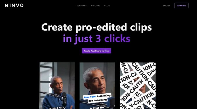Minvo - KI-Shorts-Generator