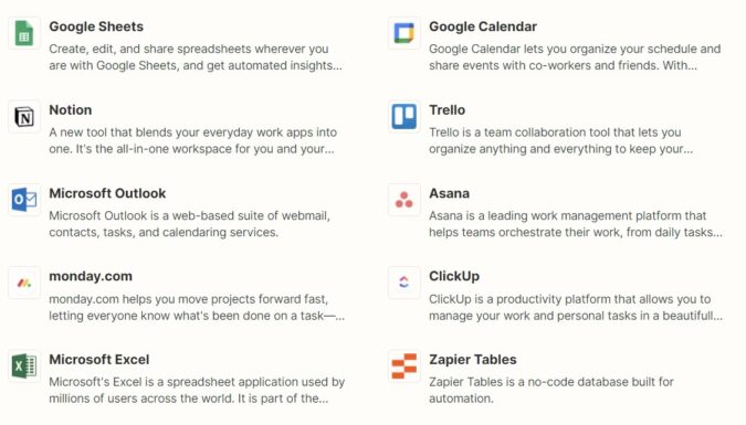 Zapier Apps
