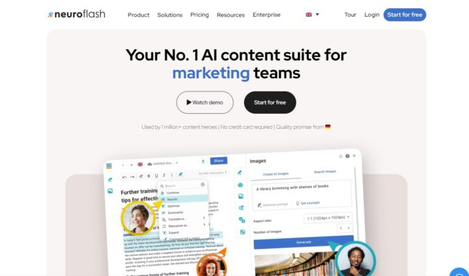 Neuroflash Browsererweiterung