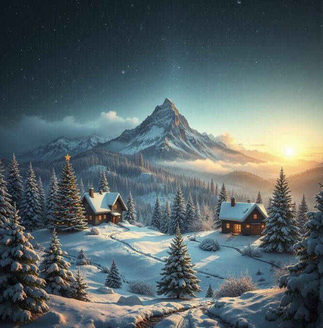 Winter (KI-Bild) - generiert mit Shuttle Diffusion in Supermachine
