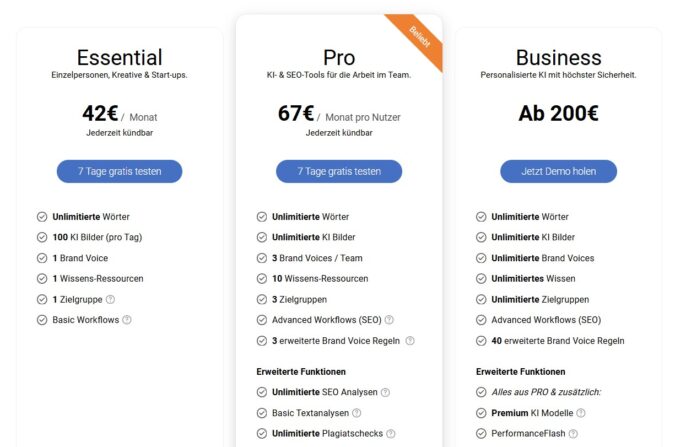 Neuroflash Preise 2026