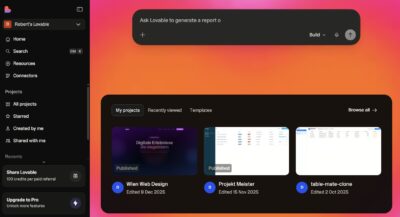Lovable - Vibe Coding Tool und Website Builder