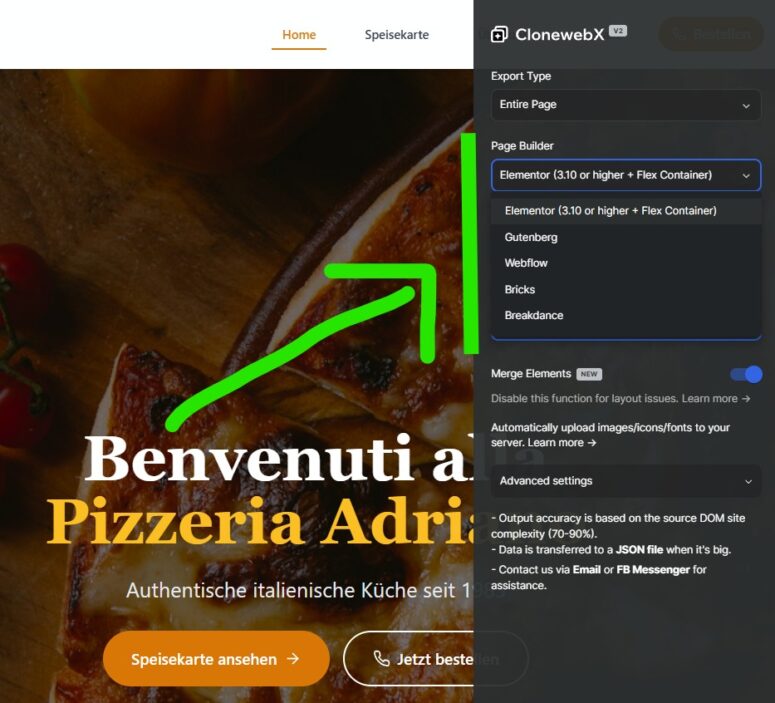 Clonewebx website transfer
