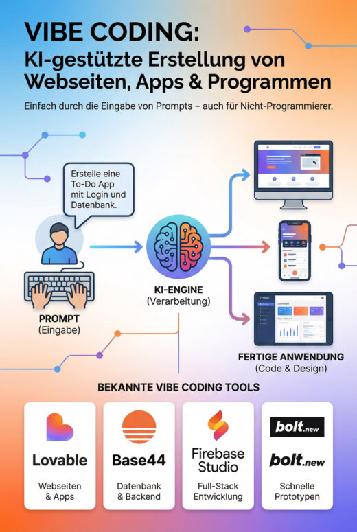 So funktioniert Vibe Coding (Infografik)