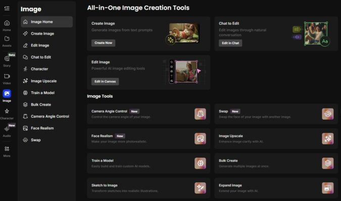 KI-Bildfunktionen in OpenArt