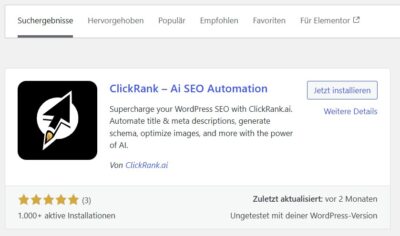 ClickRank WordPress Plugin