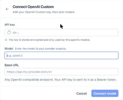 Eigene OpenAI-kompatible Schnittstelle verbinden